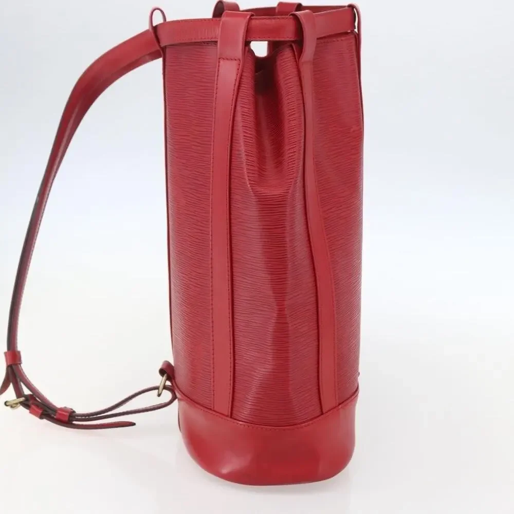 Louis Vuitton Epi Randonnee PM Shoulder Bag Red